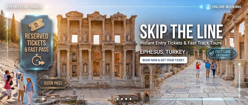 Skip the line at Ephesus — reserved tickets, fast pass and fast lane entrance to the ancient city