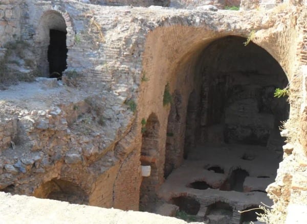 The rock-cut church and tombs at the Cave of the Seven Sleepers near Ephesus
