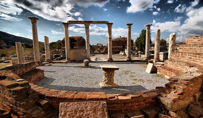The altar area of the Church of Mary at Ephesus