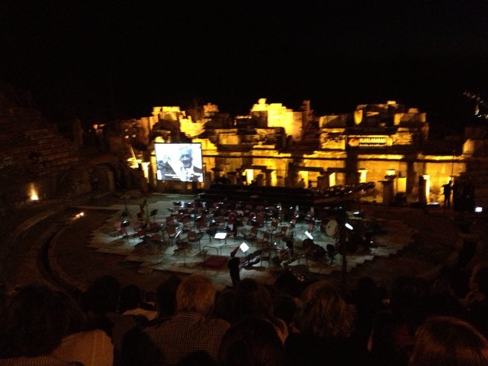 An evening concert in the Great Theatre of Ephesus