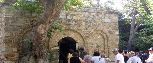 The entrance path to the House of the Virgin Mary