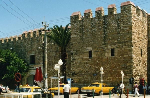 The Ottoman caravanserai by Kuşadası harbour